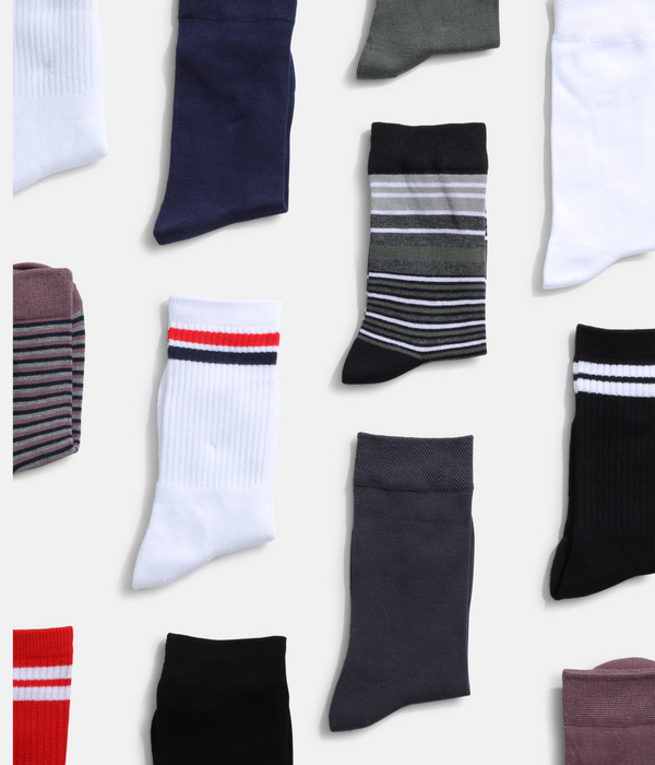 5 pak Grøn bambus strømper