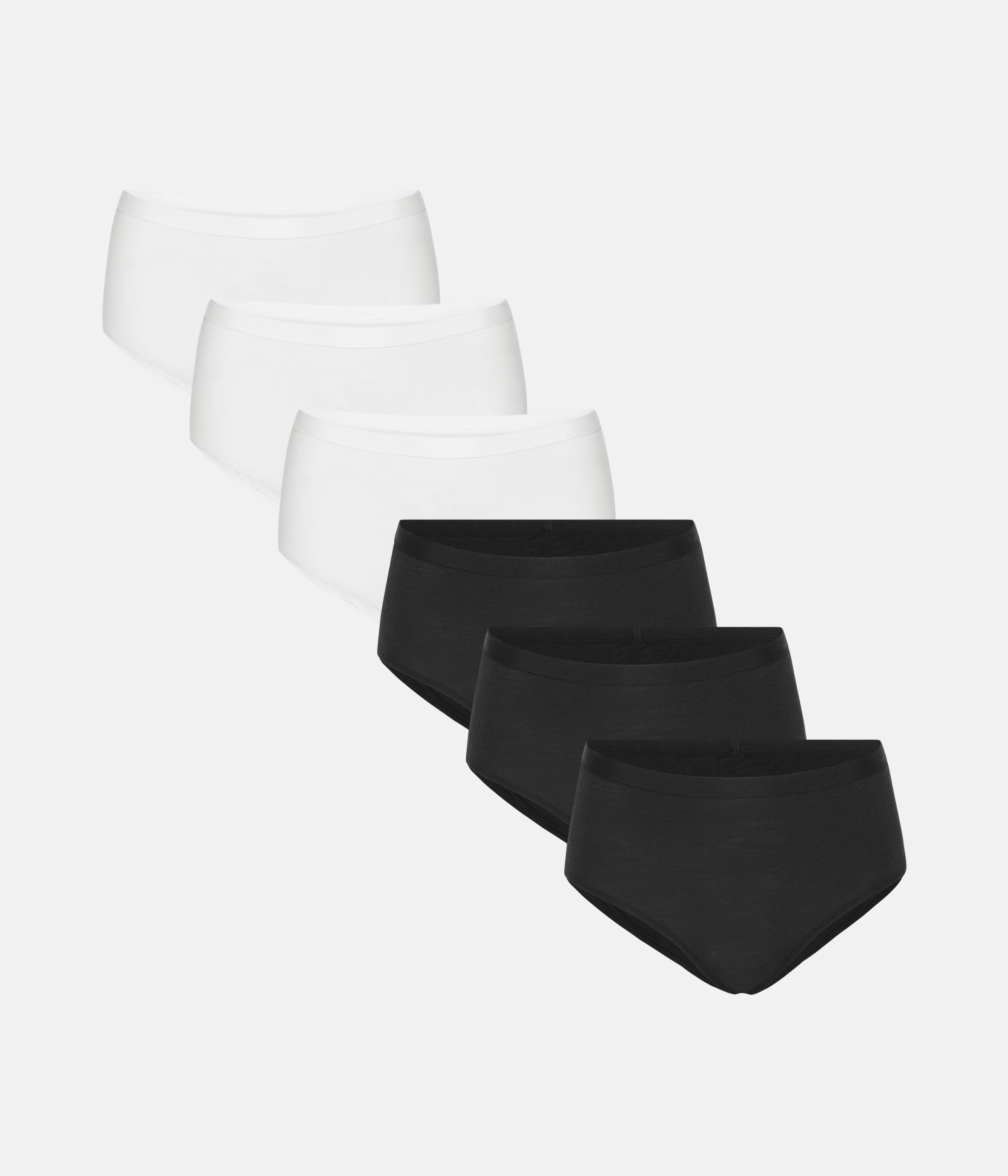 Maxi Trusser 6-Pak - Sort/Hvid