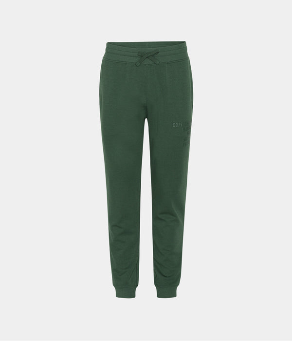 Grøn bambus sweatpants med logo