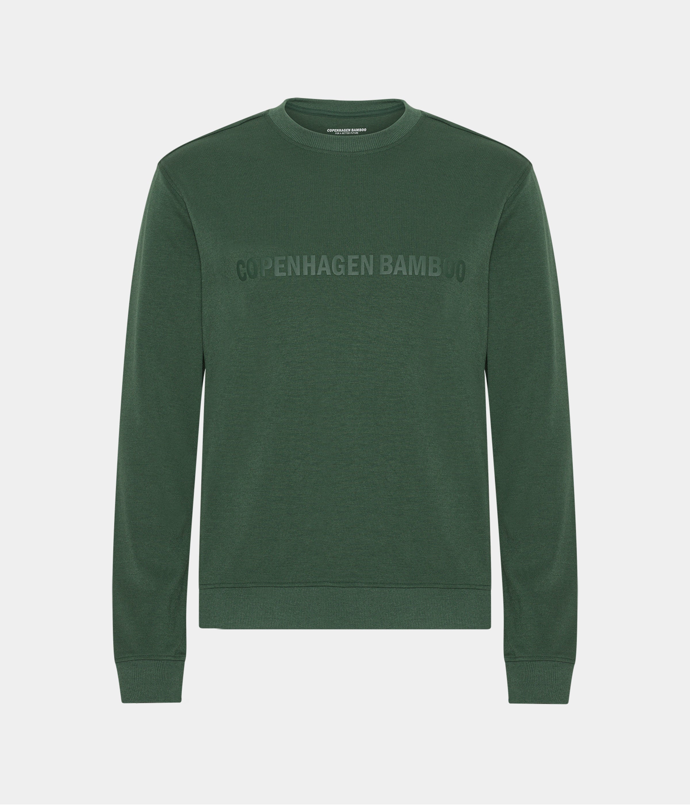 Grønt bambus joggingsæt med logo
