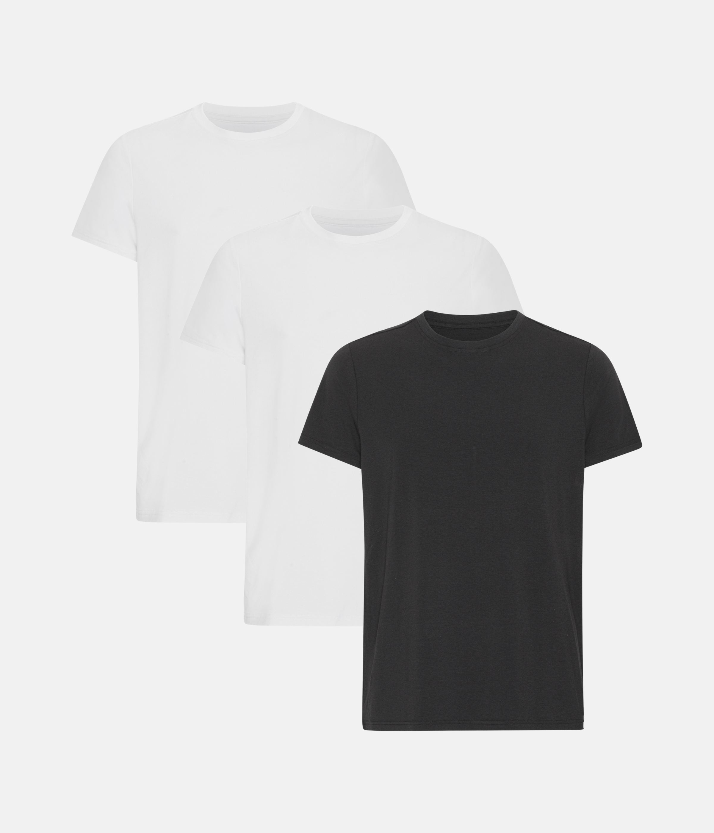 T-shirt 3-Pak - Hvid/Hvid/Sort