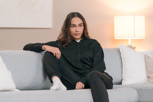 Bambus hoodie til dame