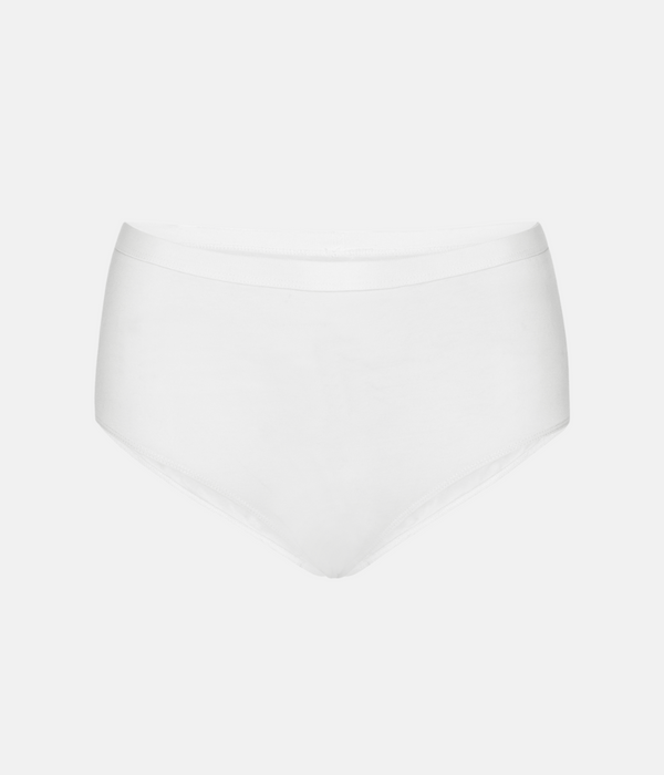 6 pak maxi trusser hvid/grå
