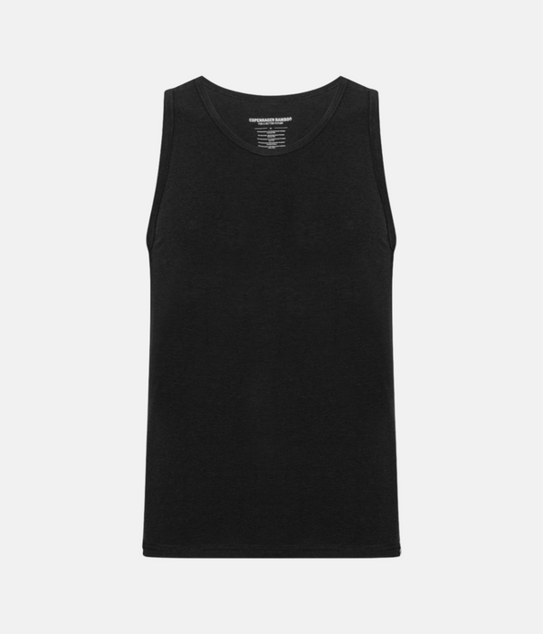 4 pak bambus tank tops sort/hvid