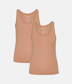 Tan Bambus Tank Top 2-Pak S Copenhagen Bamboo