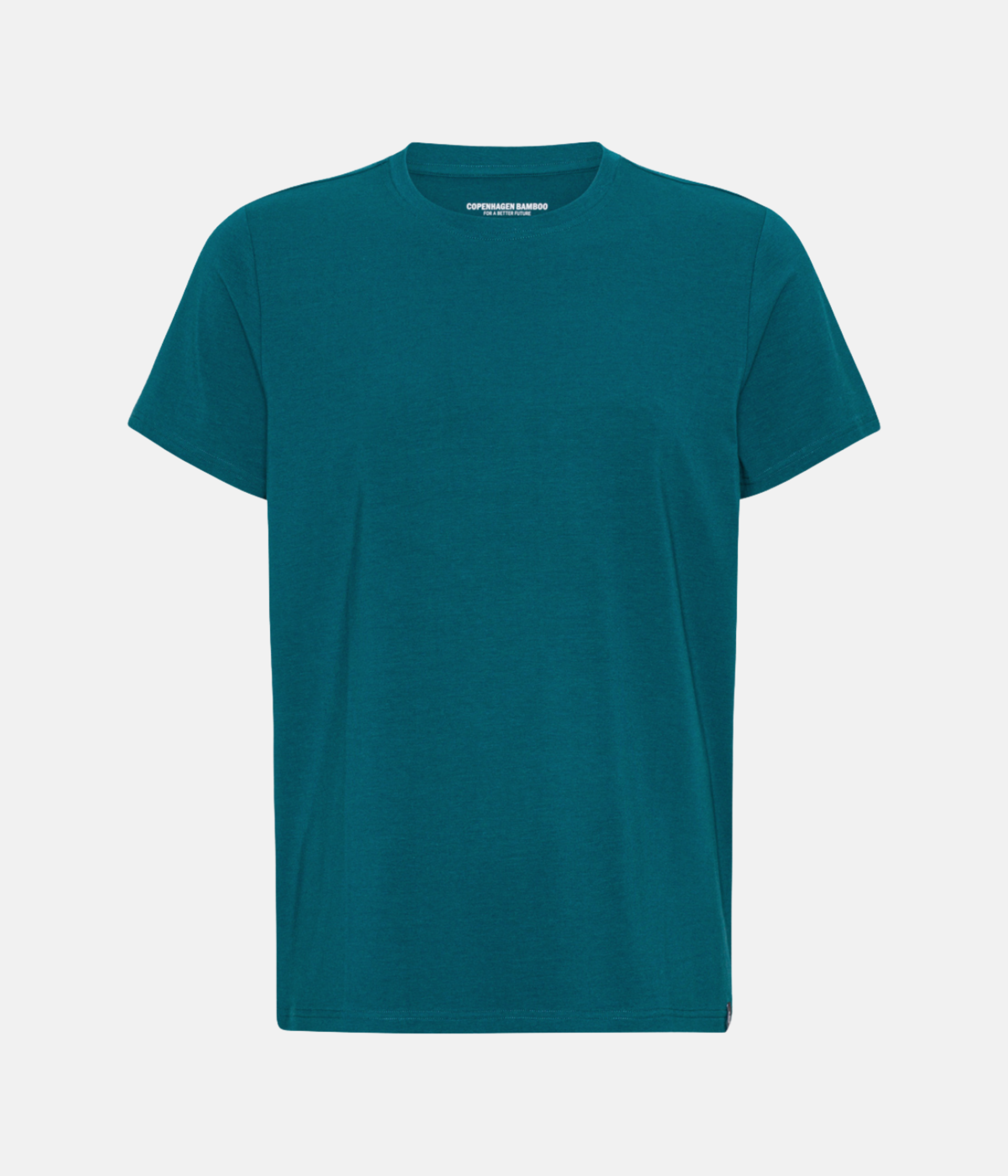 Petrol Bambus Crew Neck T-Shirt S Copenhagen Bamboo