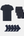 Bambus Pakke - T-shirt & Underbukser & Strømper - Navy