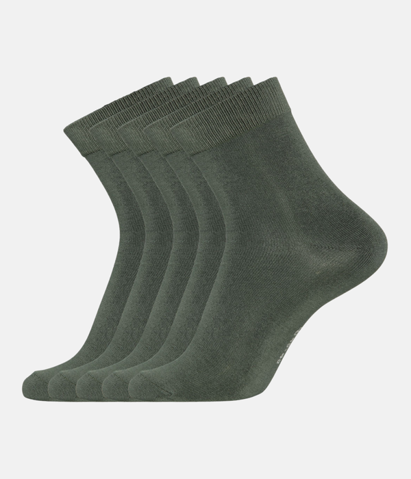 5 par armygrønne bambus strømper (Low cut) 30-33 Copenhagen Bamboo
