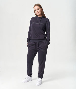 Mørkegråt bambus hoodie joggingsæt med logo XS   Copenhagen Bamboo