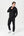 Sort bambus hoodie joggingsæt med lynlås