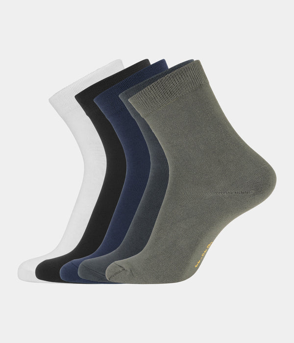 5 par multicolor bambus strømper (Low cut) 30-33   Copenhagen Bamboo