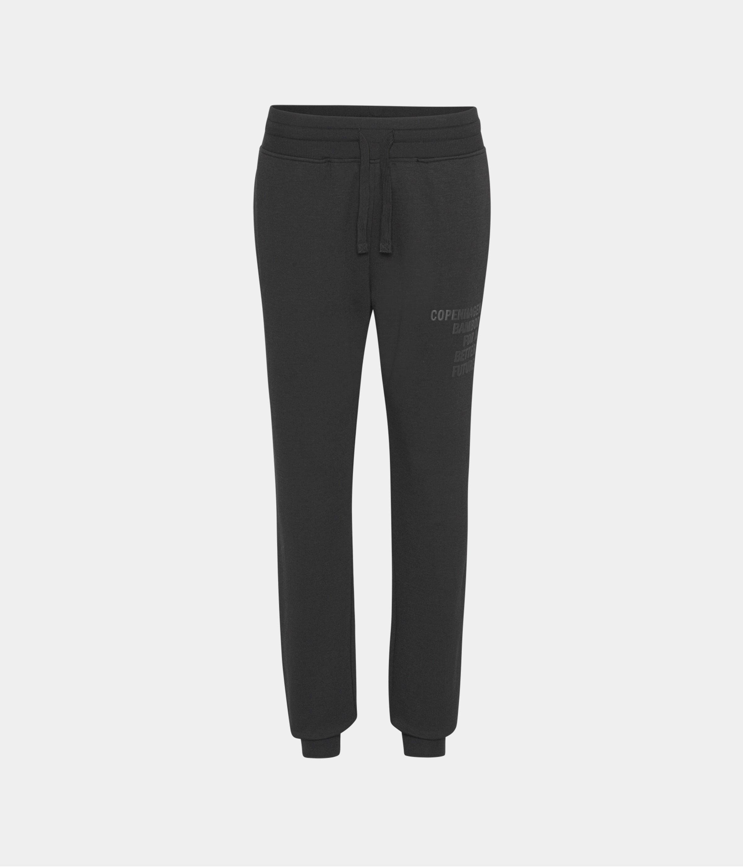 Sorte bambus sweatpants med logo XS   Copenhagen Bamboo