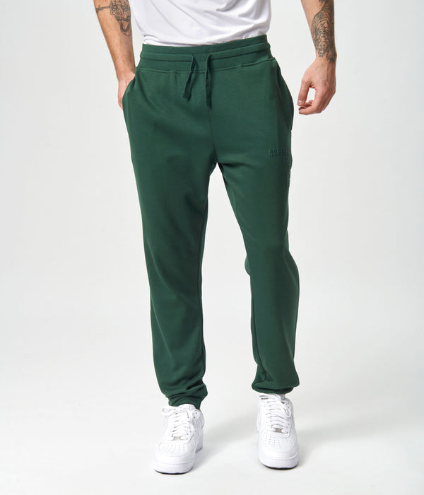 Grønne bambus sweatpants med logo