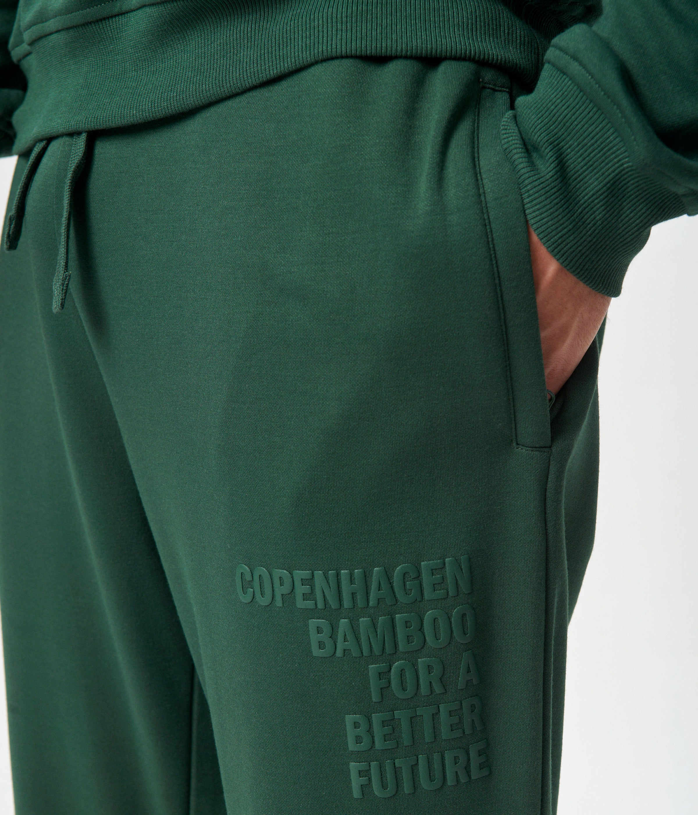 Grønne bambus sweatpants med logo    Copenhagen Bamboo