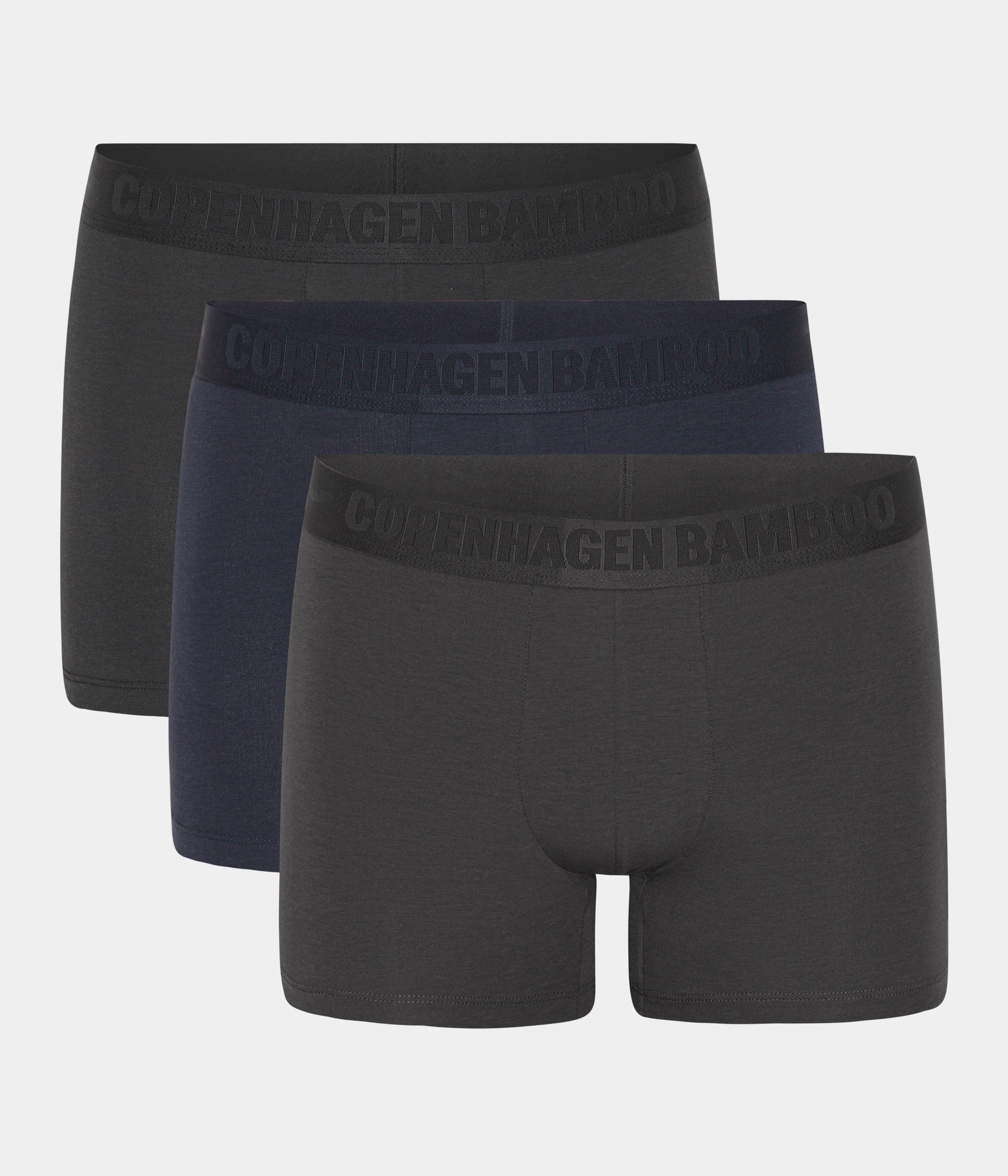 Bambus underbukser - 3 pak sort - navy - grå S   Copenhagen Bamboo