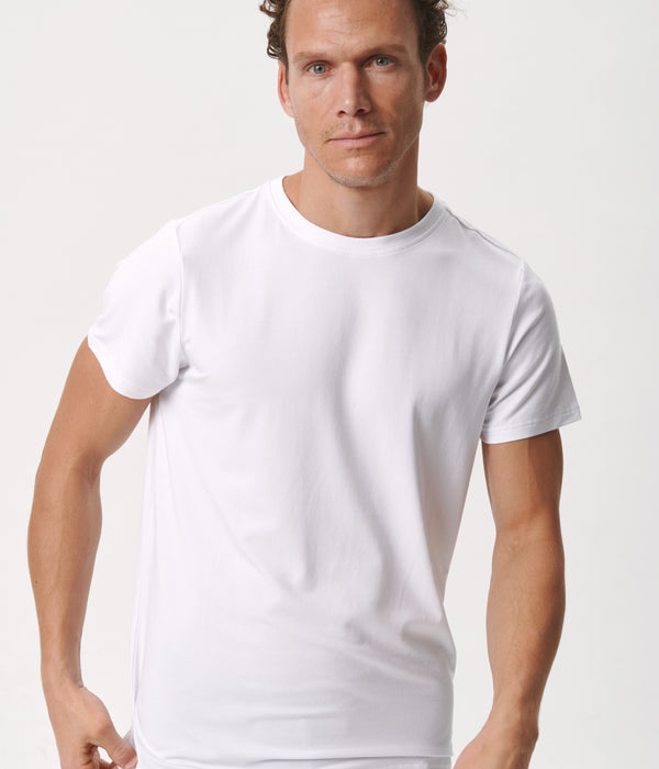 3 pak bambus T-shirt hvid/hvid/sort