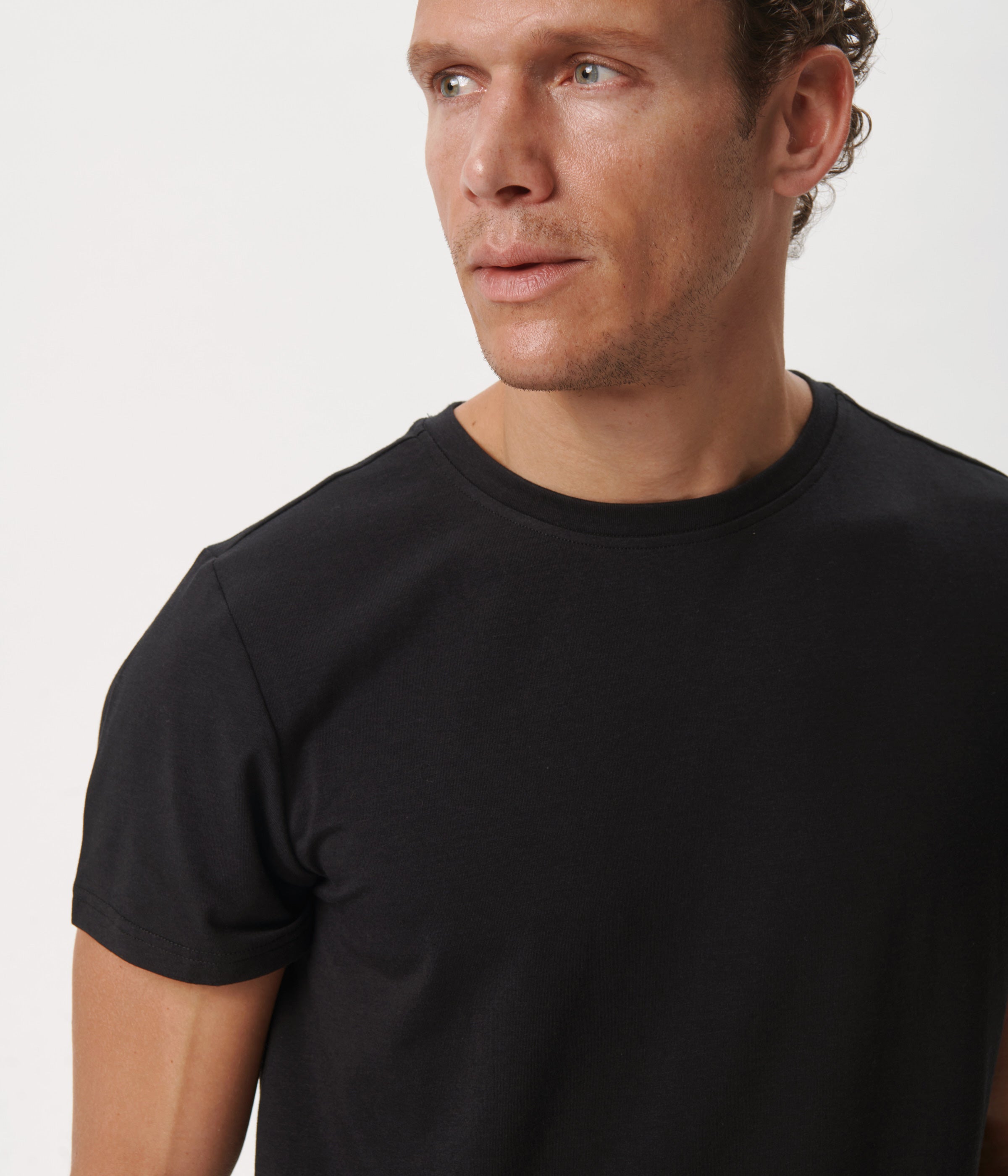 T-shirt 3-Pak - Sort/Mørkegrå Melange/Hvid